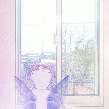 Window side fairy iPhone8 Wallpaper
