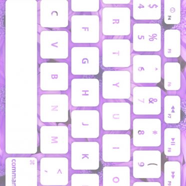 Flower keyboard Purple white iPhone8 Wallpaper