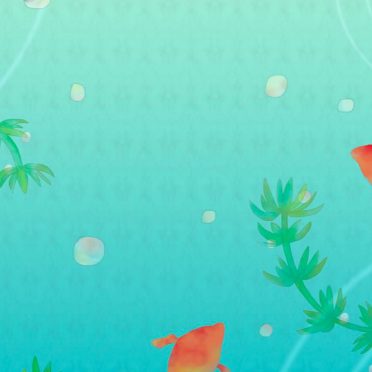 Goldfish illustration iPhone8 Wallpaper