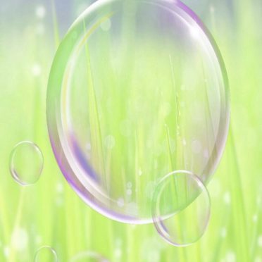 Grassy bubble iPhone8 Wallpaper