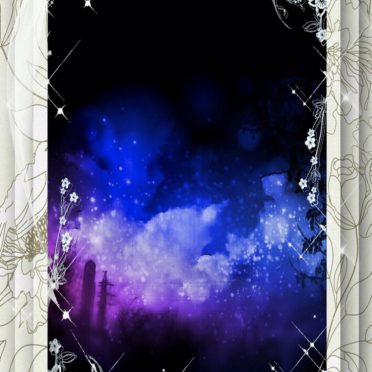 Night view flower iPhone8 Wallpaper