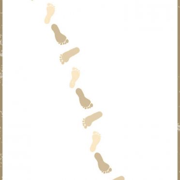 Footprints Brown iPhone8 Wallpaper