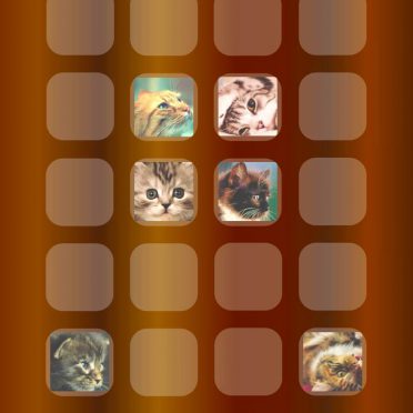 Shelf cat tea iPhone8 Wallpaper