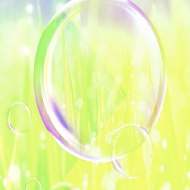Soap bubble grass iPhone8 Wallpaper