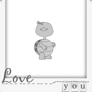 Turtle Love iPhone8 Wallpaper