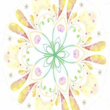 Floral circle iPhone8 Wallpaper