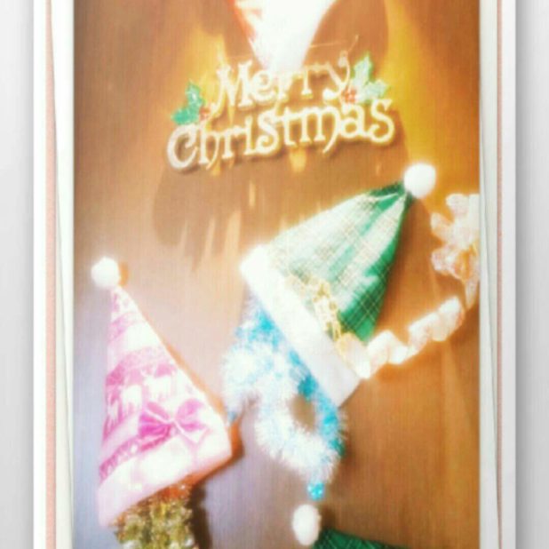 Christmas hat iPhone8Plus Wallpaper