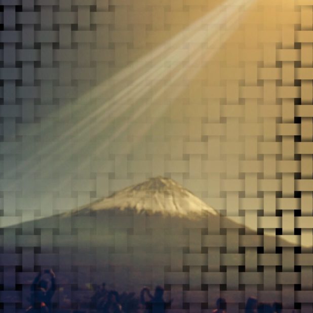 Mt. Fuji Mesh iPhone8Plus Wallpaper