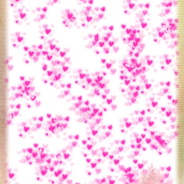 Heart cherry tree iPhone8Plus Wallpaper