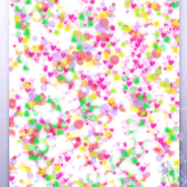 Heart Flowers iPhone8Plus Wallpaper