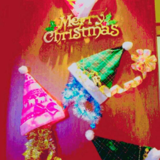 Christmas hat iPhone8Plus Wallpaper