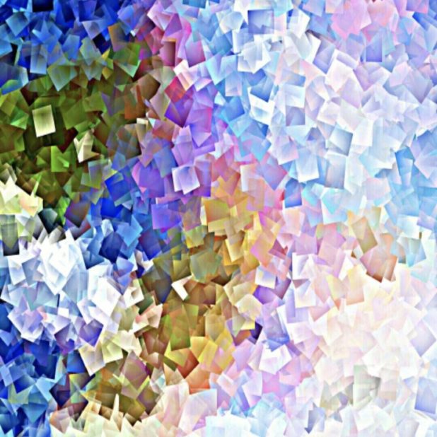 Hydrangea mosaic iPhone8Plus Wallpaper