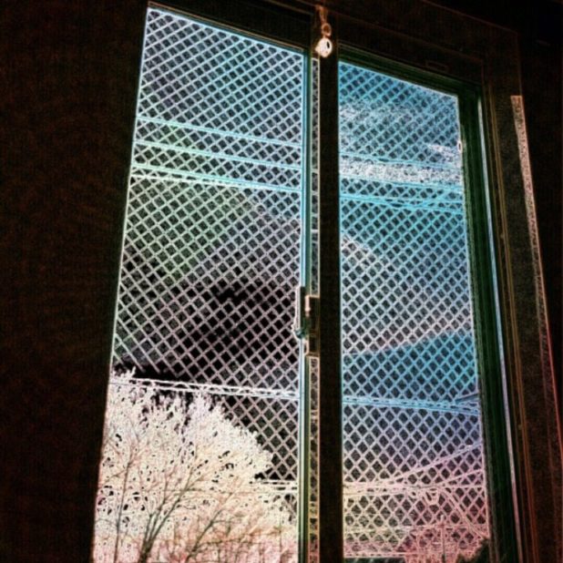 Window Cherry iPhone8Plus Wallpaper
