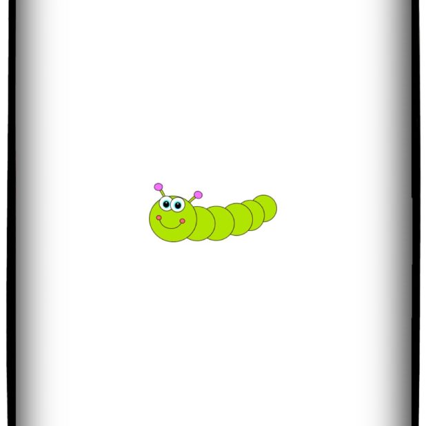 Caterpillar illustration iPhone8Plus Wallpaper