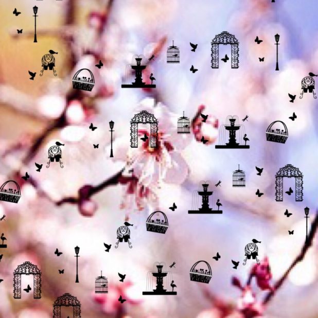 Cherry Paris iPhone8Plus Wallpaper