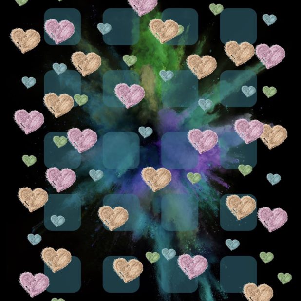 Explosion Heart iPhone8Plus Wallpaper