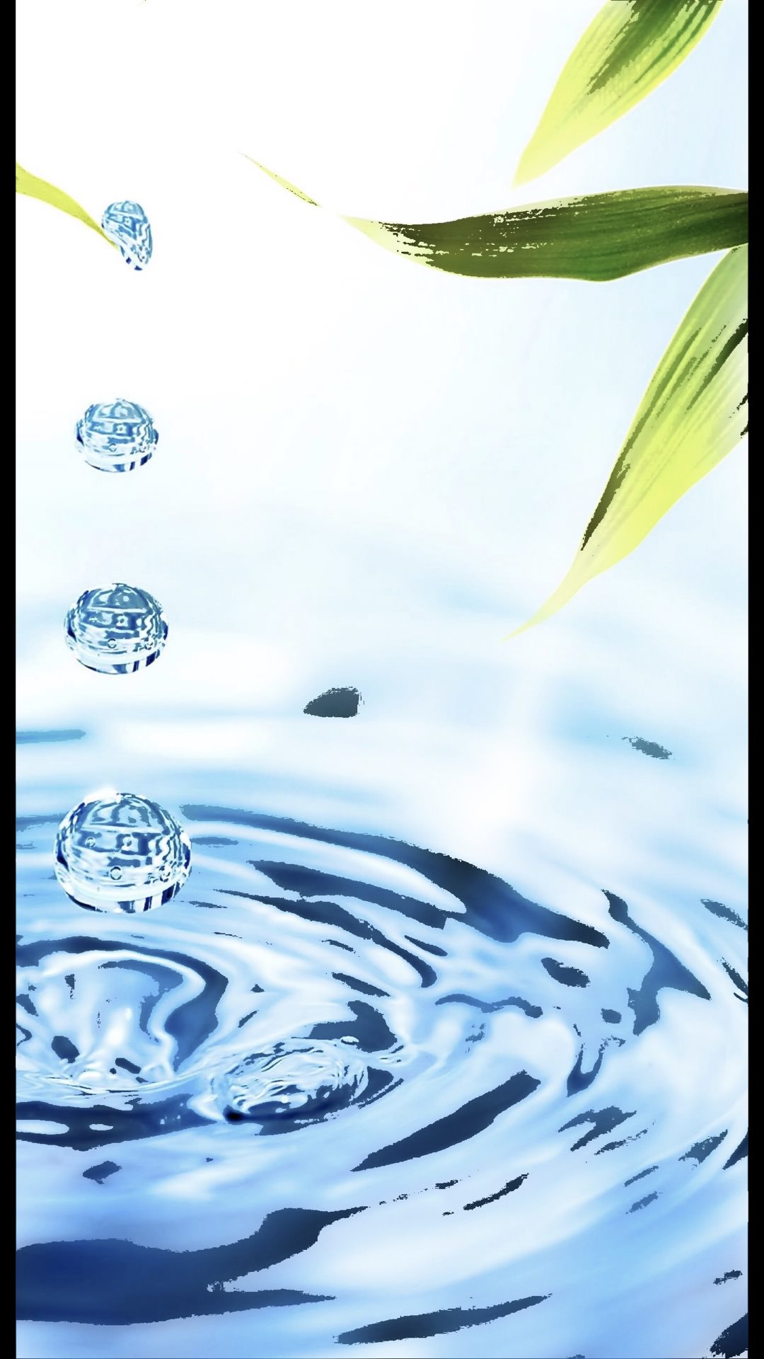 Water Leaf | wallpaper.sc iPhone8Plus