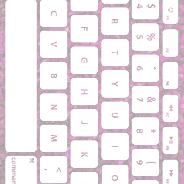 Leaf keyboard Momo white iPhone8Plus Wallpaper