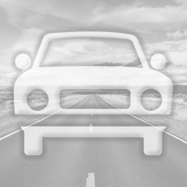 Landscape car road Gray iPhone8Plus Wallpaper
