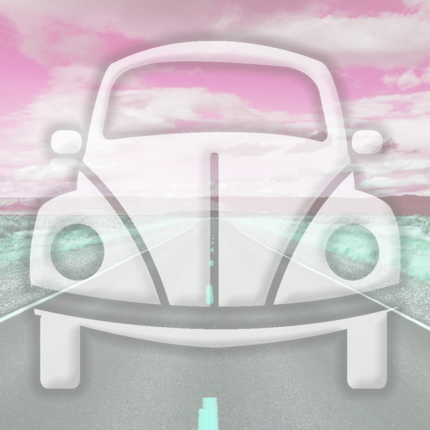 Landscape car road Red iPhone8Plus Wallpaper