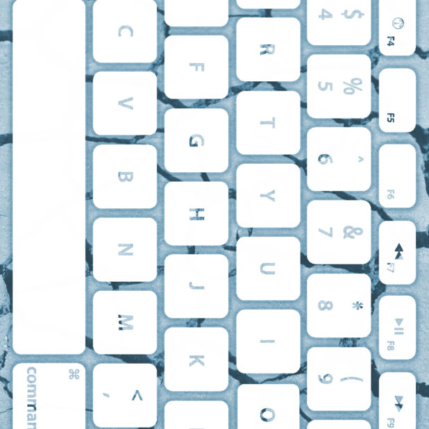 Ground keyboard Pale white iPhone8Plus Wallpaper