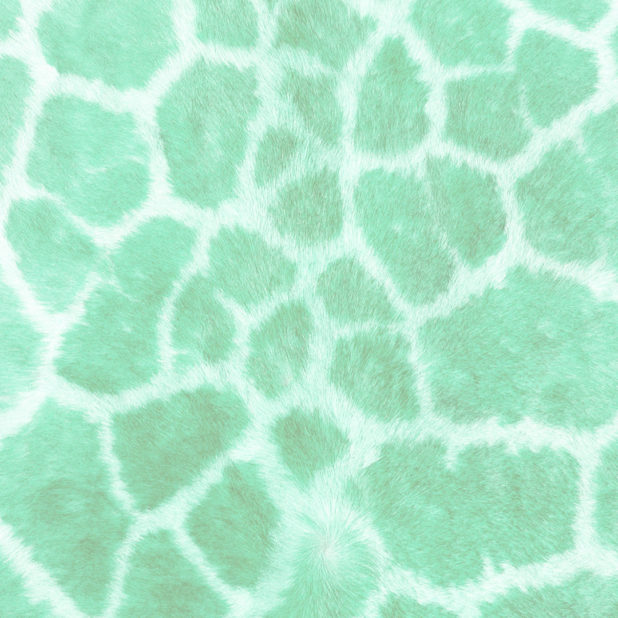 Fur pattern Blue green iPhone8Plus Wallpaper