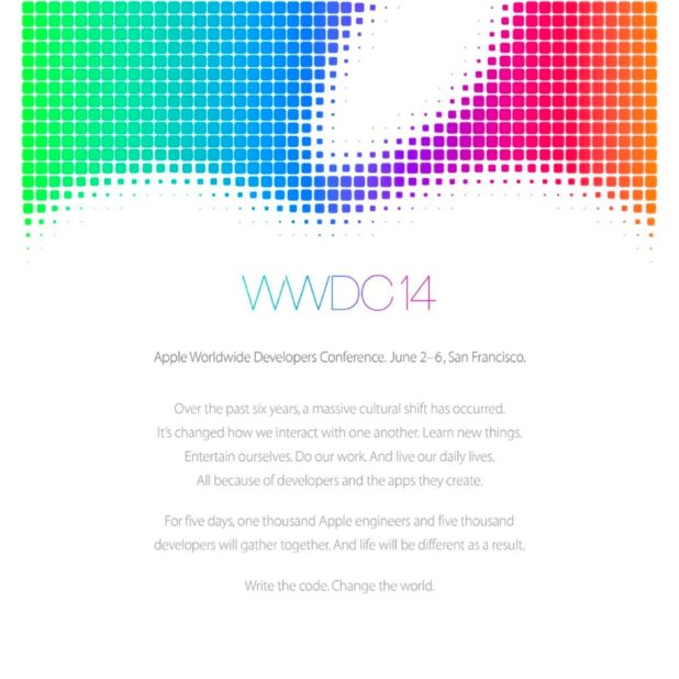AppleWWDC14 iPhone8Plus Wallpaper