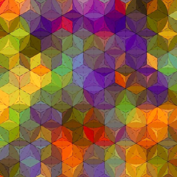 Colorful illustrations texture iPhone8Plus Wallpaper