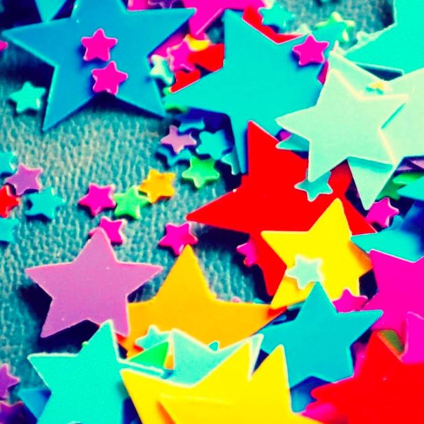 Colorful star iPhone8Plus Wallpaper