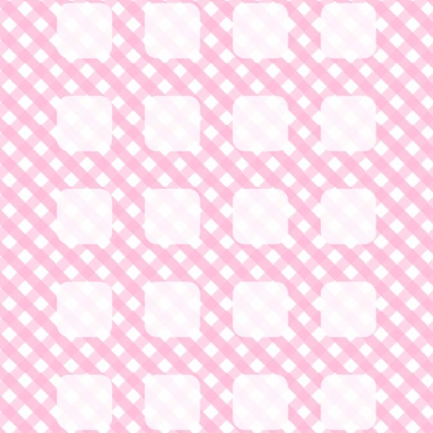 Check  pink  shelf  pattern for girls iPhone8Plus Wallpaper