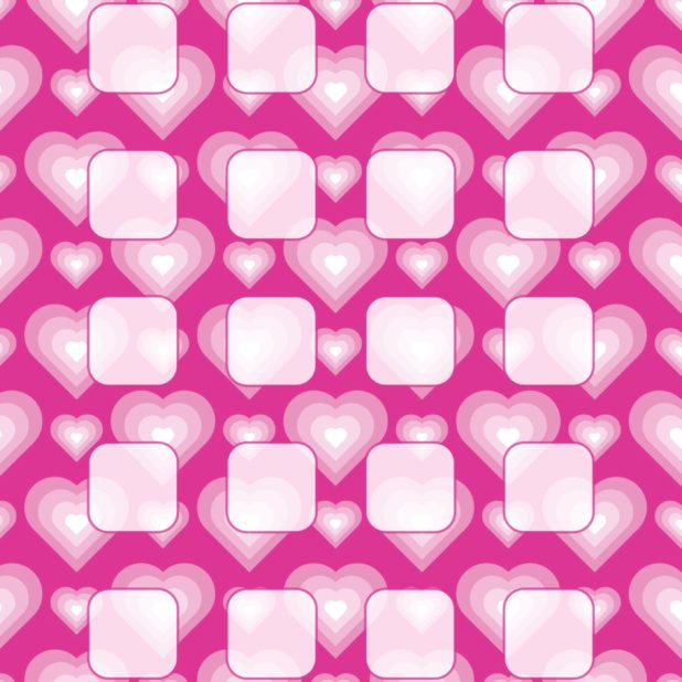 Pattern red purple shelf Heart for Women iPhone8Plus Wallpaper
