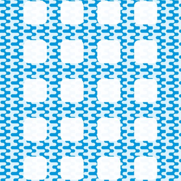 Pattern blue water shelf iPhone8Plus Wallpaper