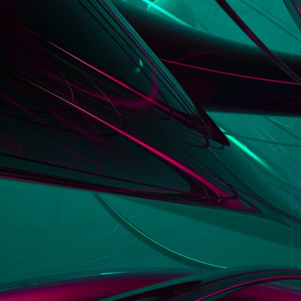 Cool 3D pattern green iPhone8Plus Wallpaper