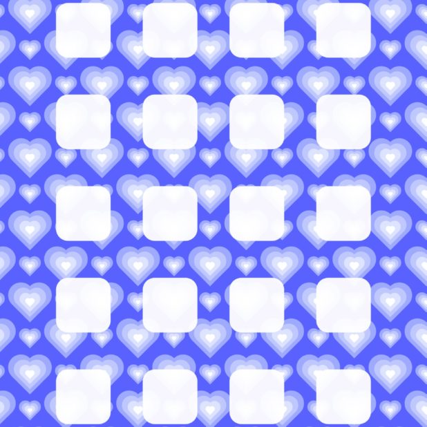 Heart pattern blue shelf for women iPhone8Plus Wallpaper