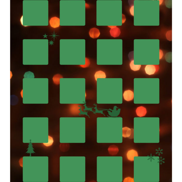 Shelf Christmas green light women iPhone8Plus Wallpaper