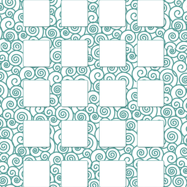 Shelf simple New Year spiral green iPhone8Plus Wallpaper