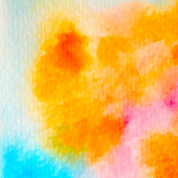 Pattern paint orange water blue iPhone8Plus Wallpaper