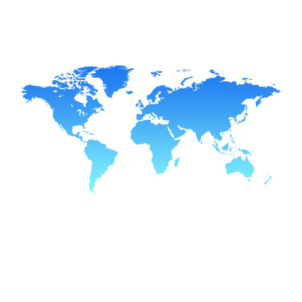 Illustration world map blue iPhone8Plus Wallpaper