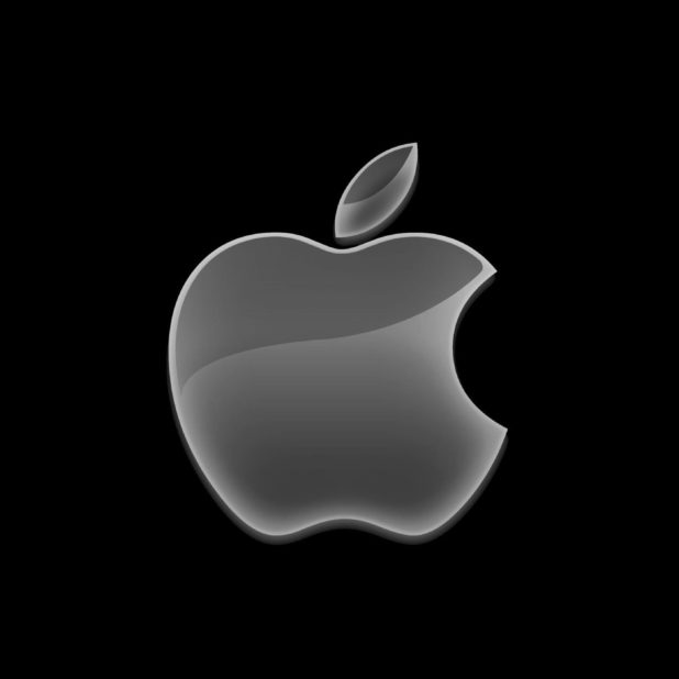 Apple logo black cool iPhone8Plus Wallpaper