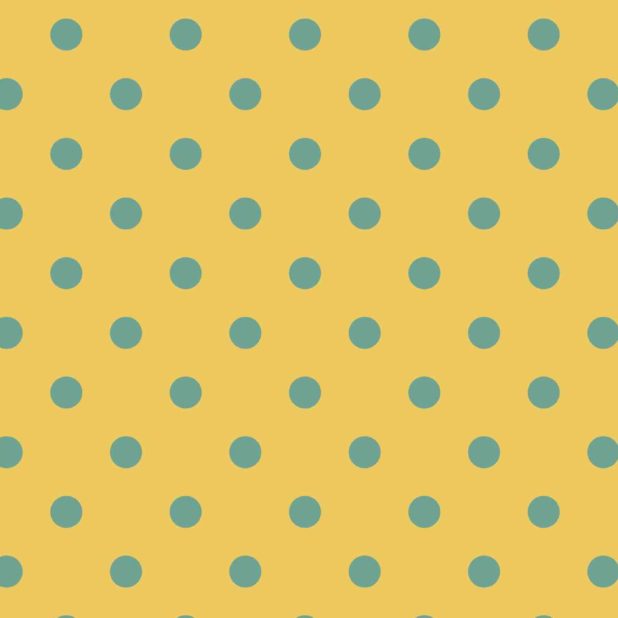 Pattern polka dot yellow iPhone8Plus Wallpaper