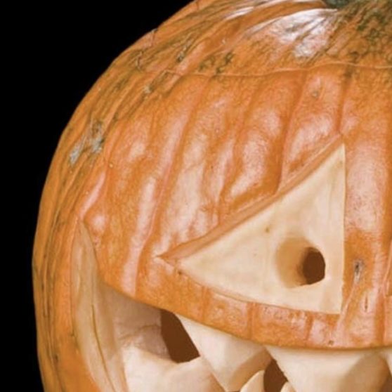 Halloween pumpkin head iPhoneX Wallpaper