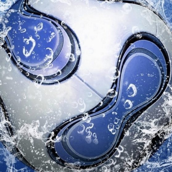 Cool blue soccer iPhoneX Wallpaper