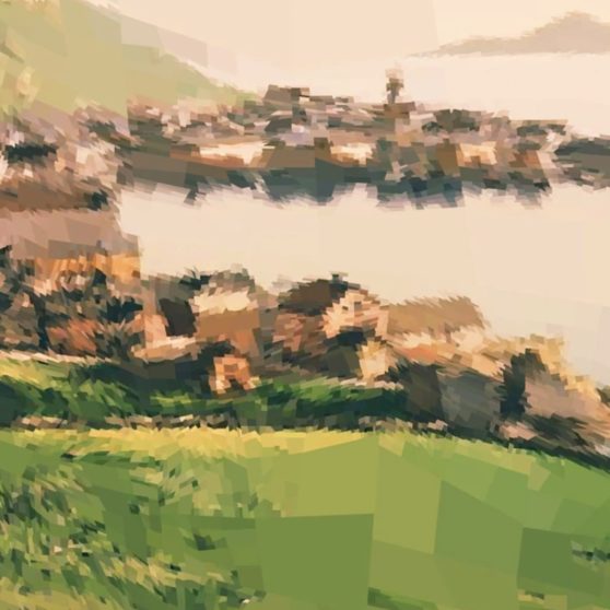 Landscape port town iPhoneX Wallpaper