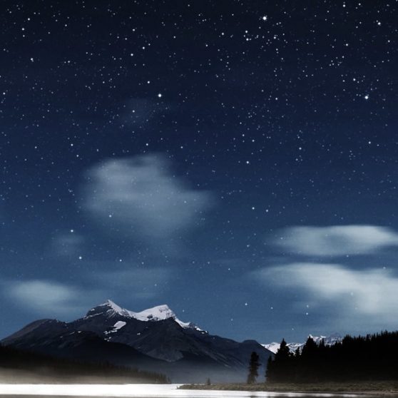 Landscape night iPhoneX Wallpaper