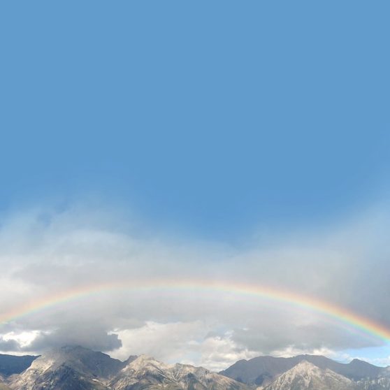 Landscape rainbow iPhoneX Wallpaper