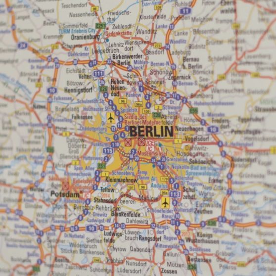 Map Berlin iPhoneX Wallpaper