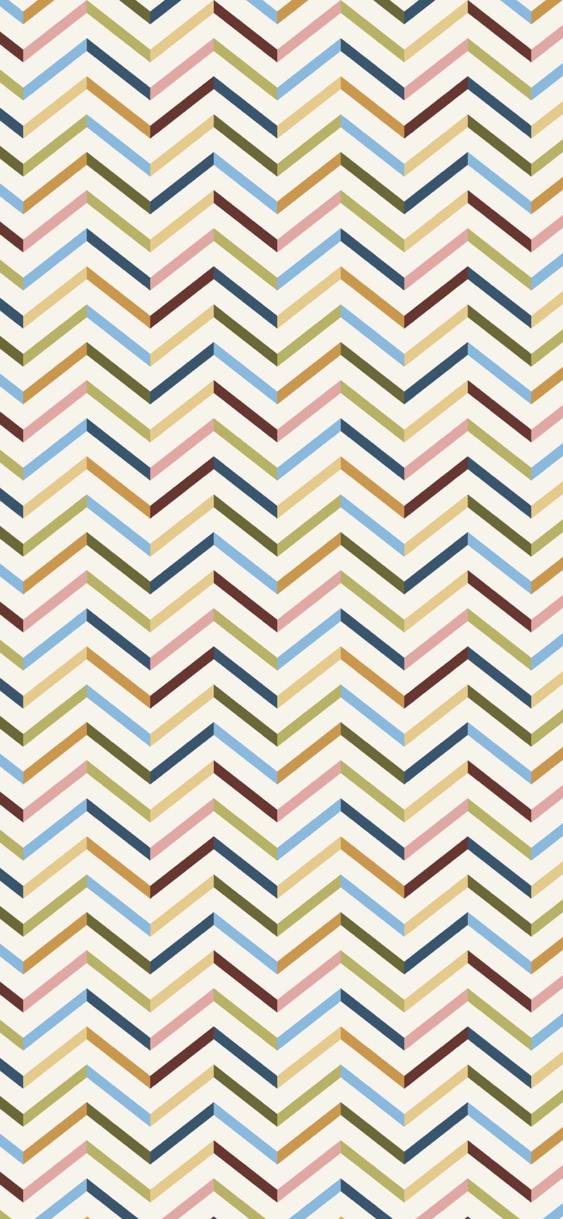 Pattern colorful border jagged | wallpaper.sc iPhoneXS