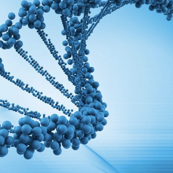 Cool DNA blue gene genome iPhoneX Wallpaper