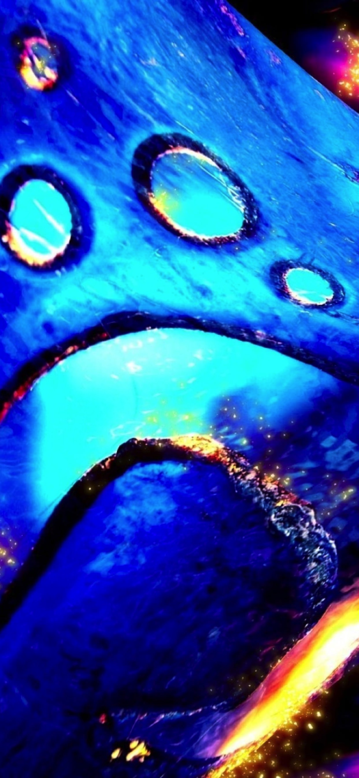 Cool blue flame wallpaper.sc iPhone XS Max