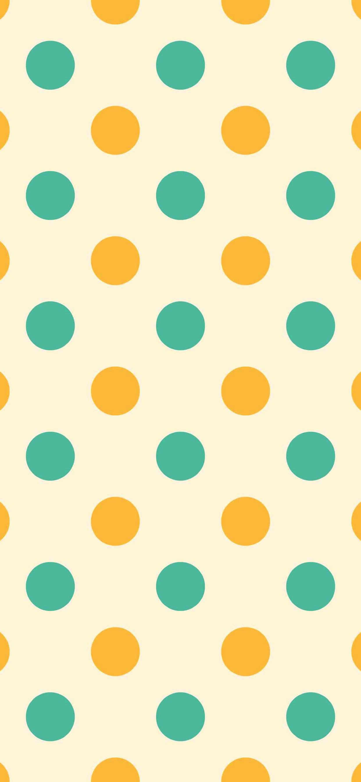 Yellow polka dot green | wallpaper.sc iPhone XS Max